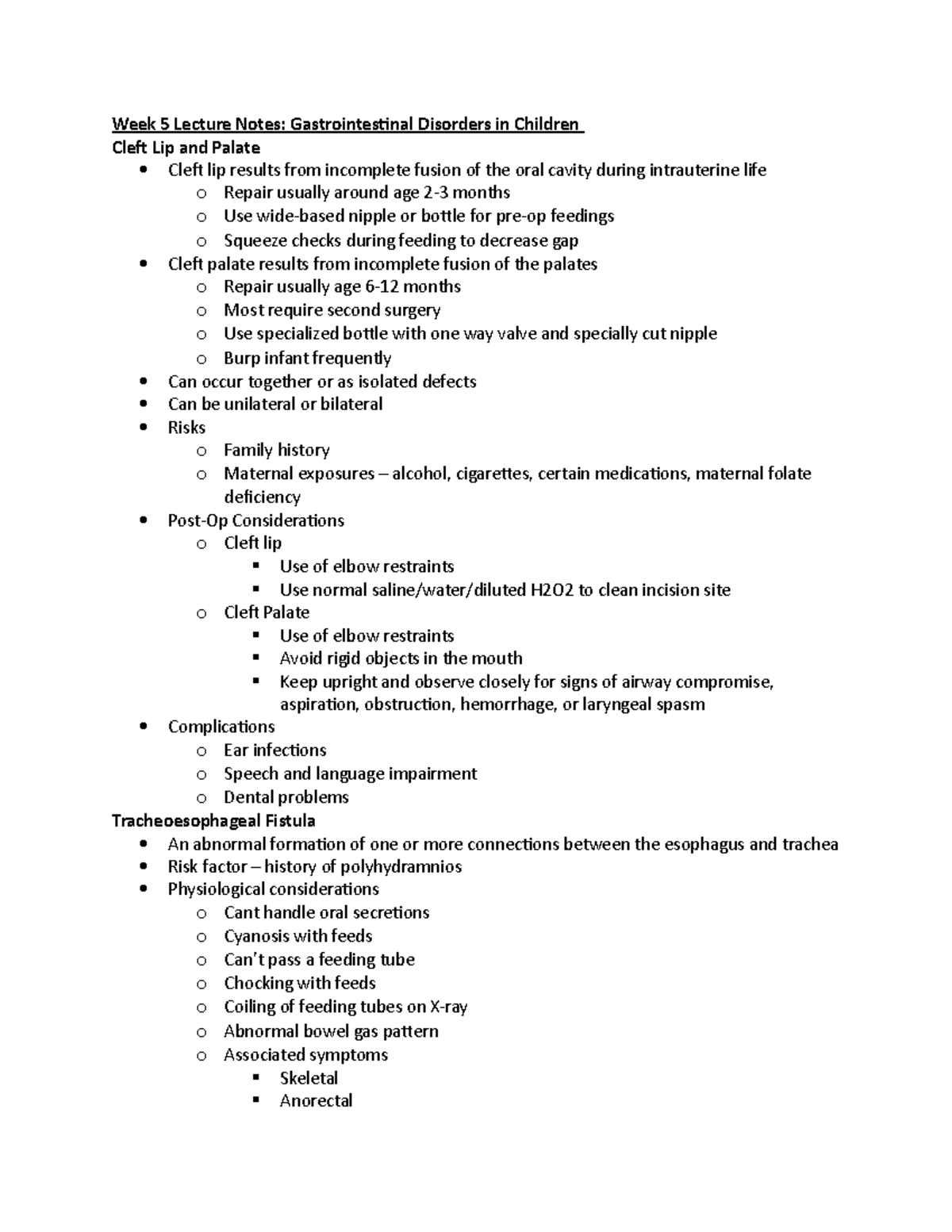 Week 5 Lecture Notes - Dr. Merrell/Dr. Simmons - Week 5 Lecture Notes ...