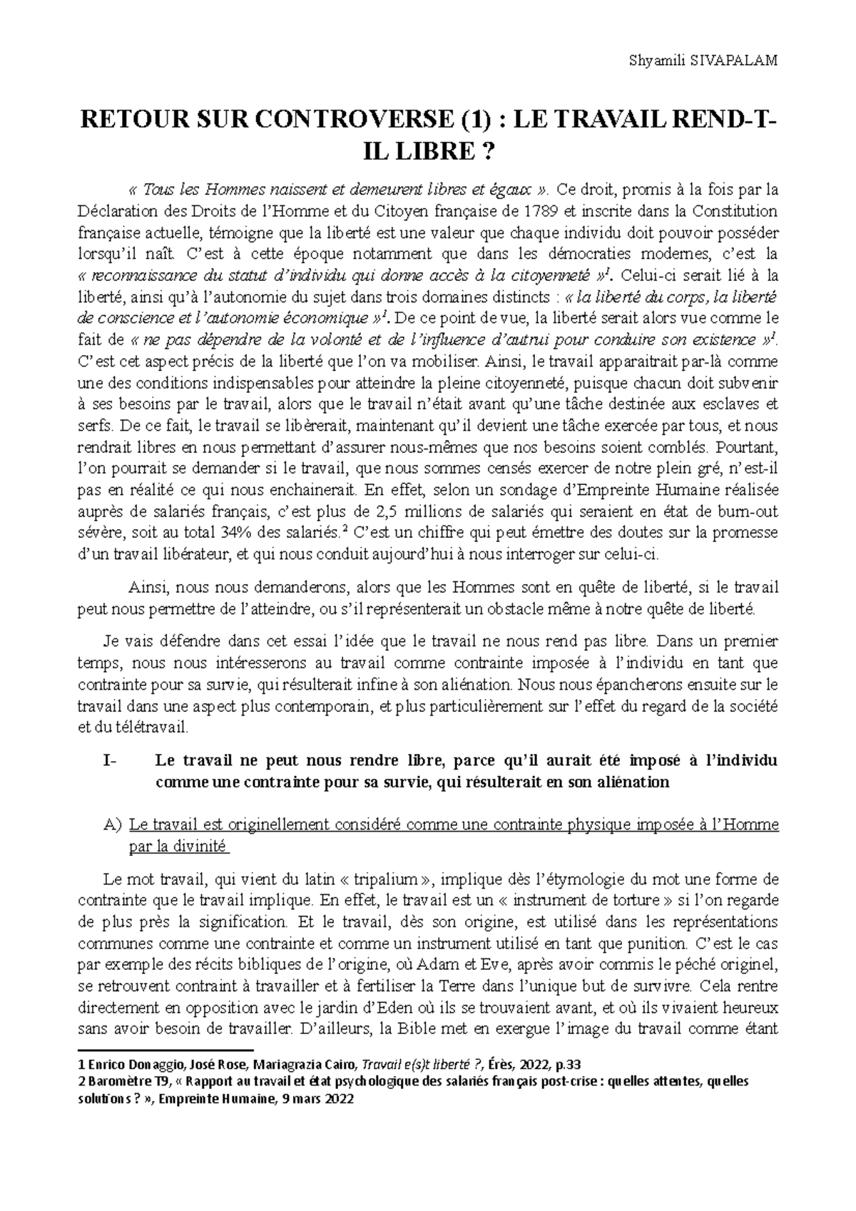 Retour SUR Controverse (1) - Shyamili Sivapalam - RETOUR SUR ...