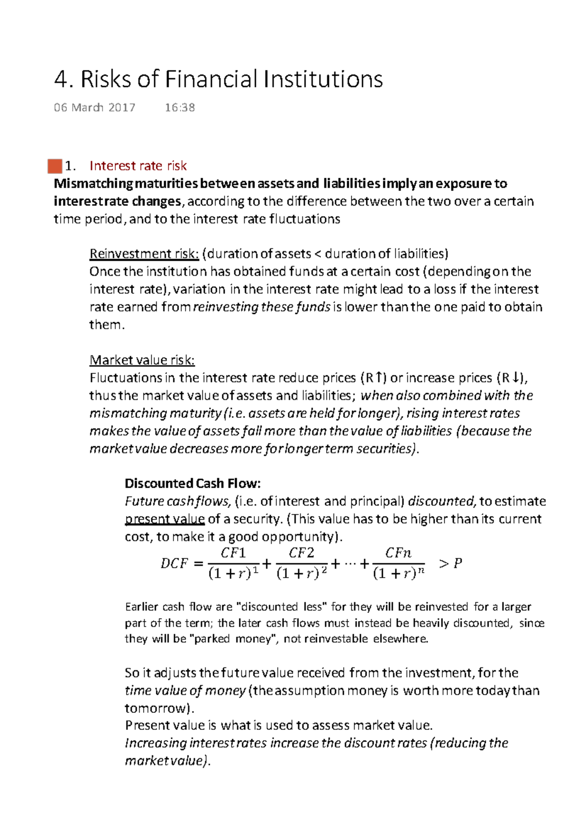 4. Risks of Financial Institutions - 4. Risks of Financial Institutions ...