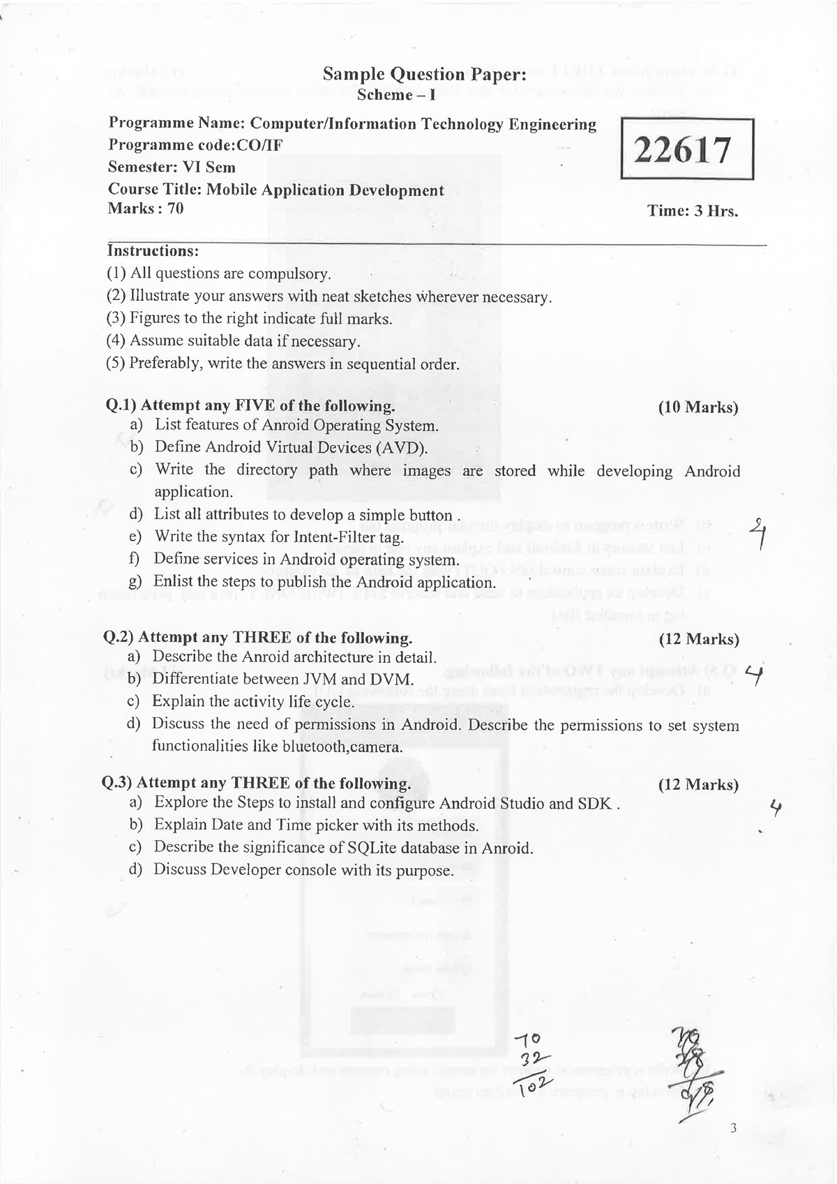 Mobile application development question paper - Advanced mobile ...