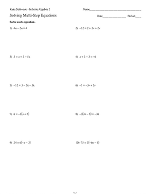 Algebra Notes - Algebra is a branch of mathematics that deals with ...