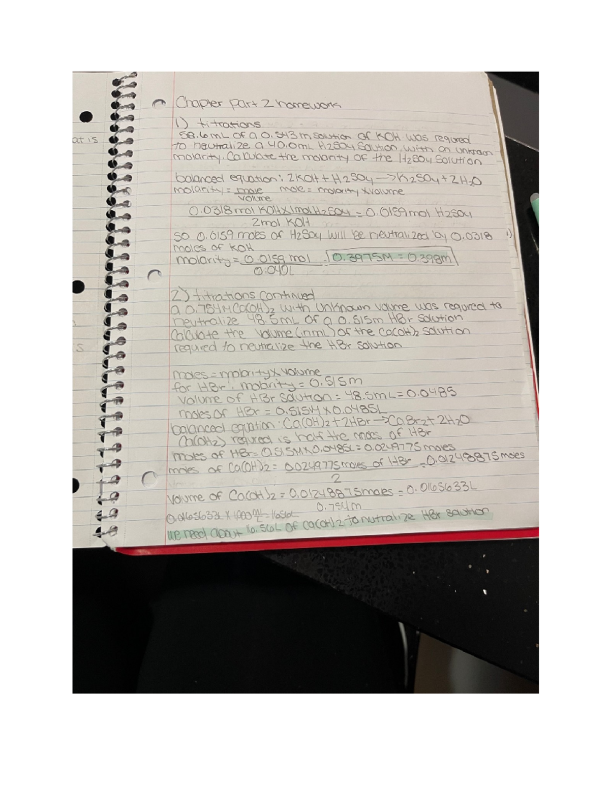Chapter 8 homework part 2 - Chem 131L - Studocu