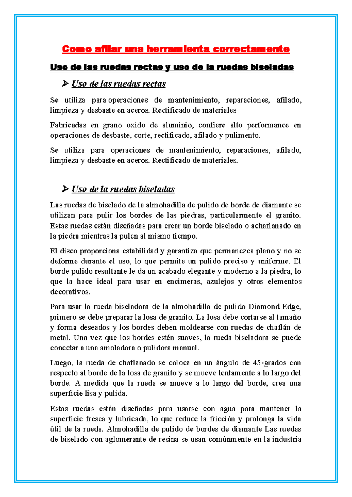 Como afilar una herramienta correctamente-bmht, maqui - Como afilar una ...