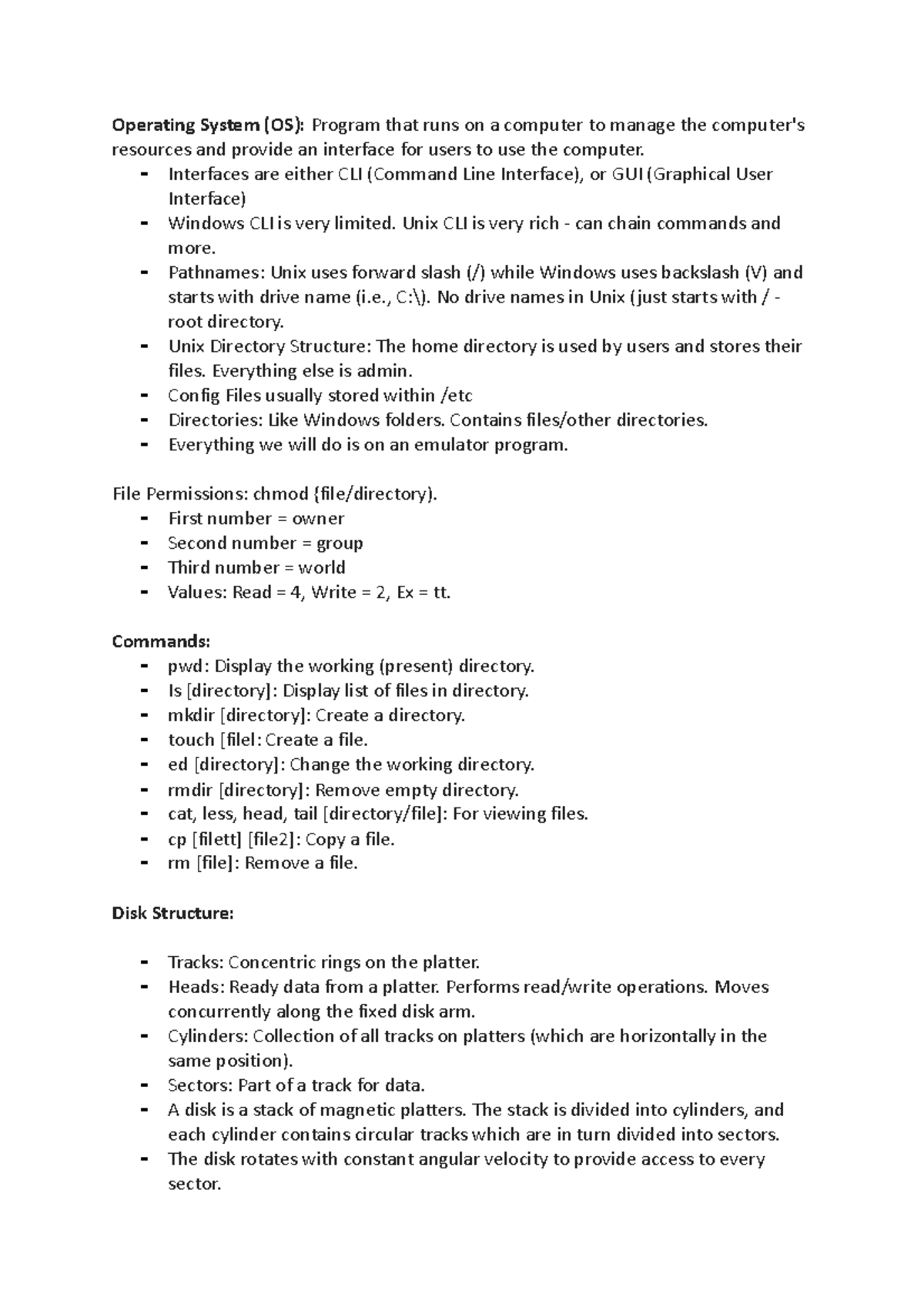 Operating System - N/A - Operating System (OS): Program that runs on a ...