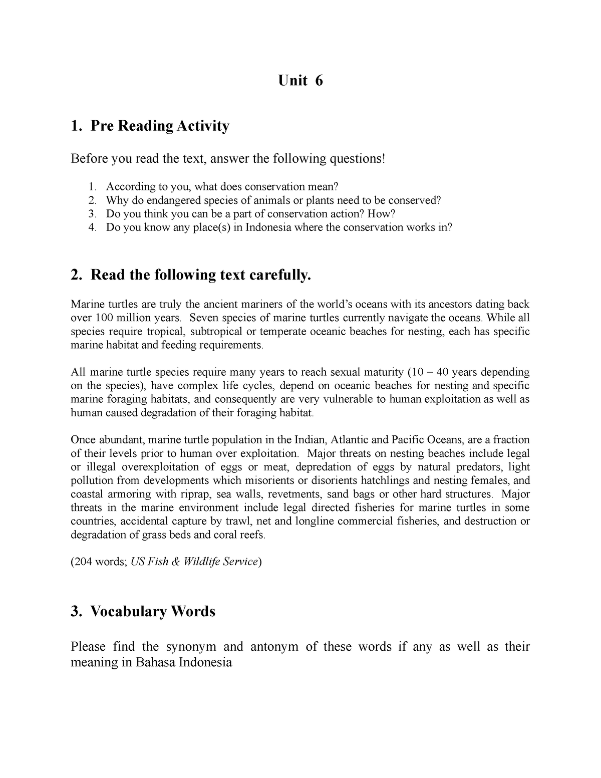 Unit 6 - Unit 6 - Unit 6 1. Pre Reading Activity Before You Read The ...