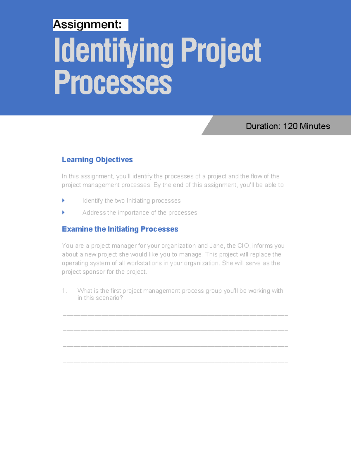 07+-+ Mapping+ Processes - Duration: 120 Minutes Identifying Project ...