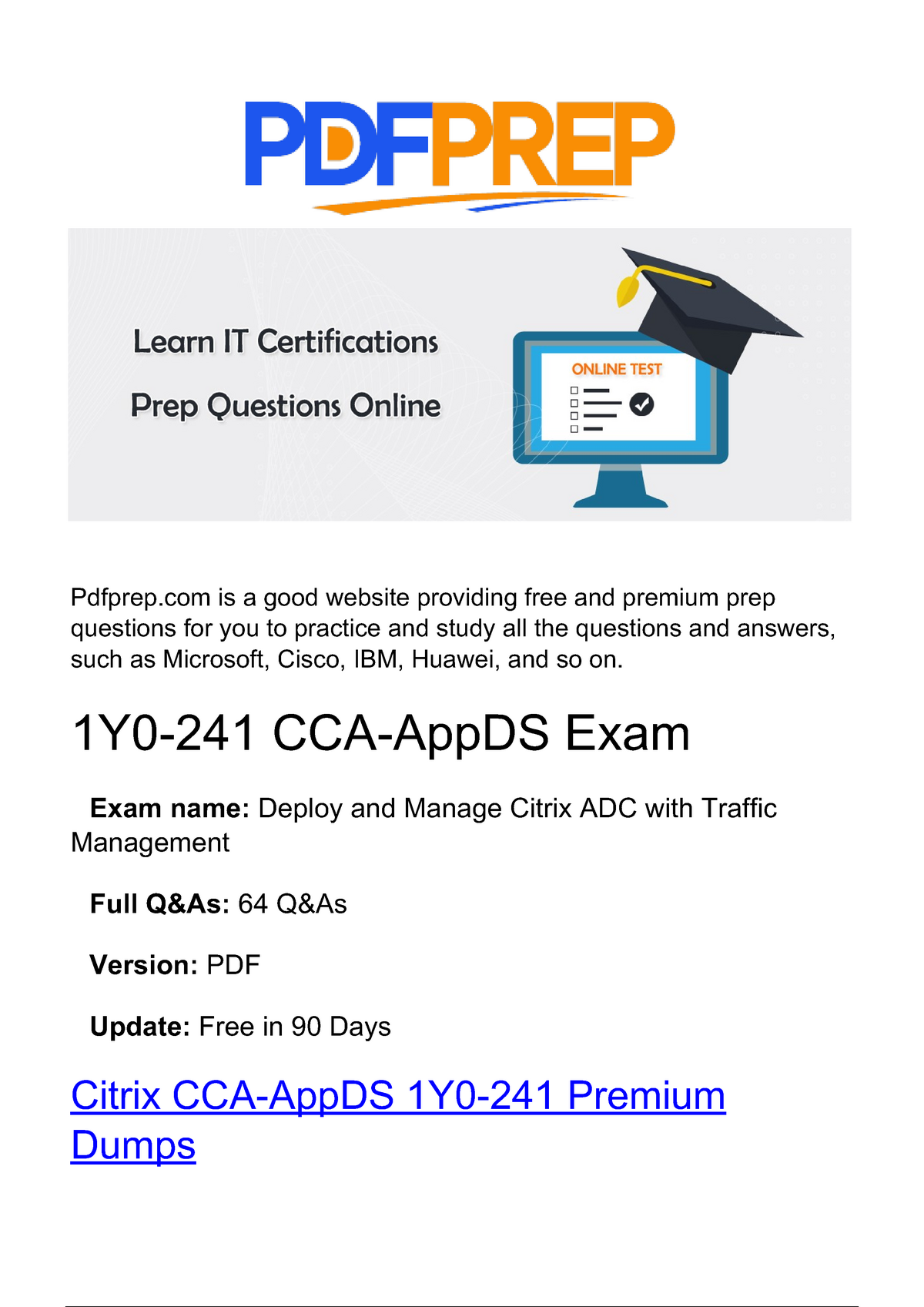 Exam 1Y0-241 Materials