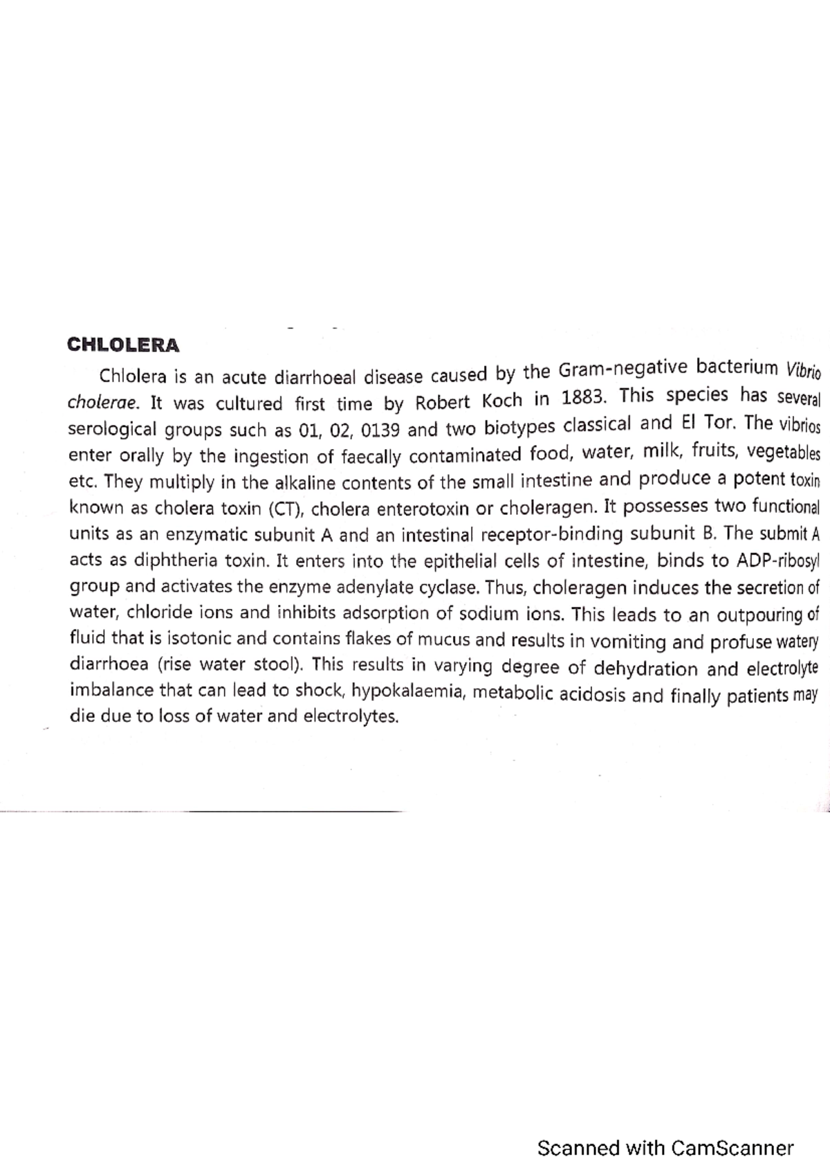 Infectious diseases cholera meningitis nd hepatitis notes for ...