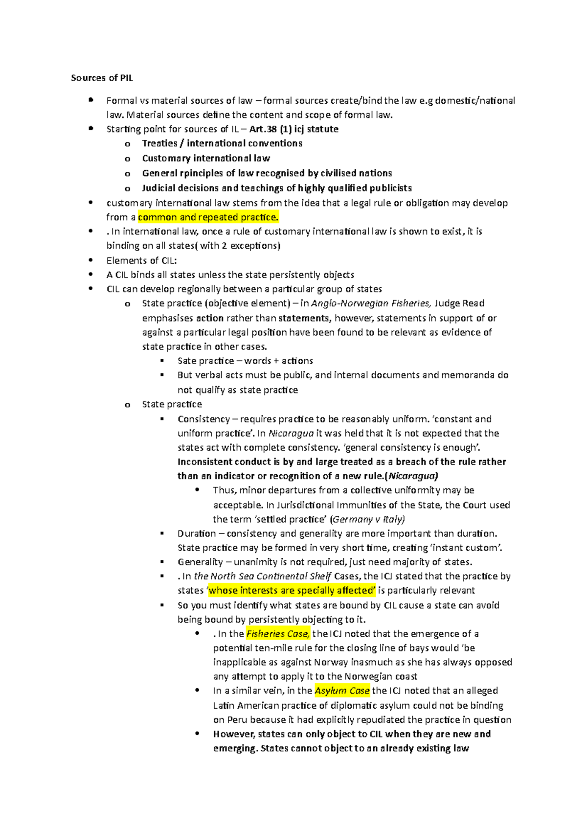 Sources of PIL- Revision - Sources of PIL Formal vs material sources of ...