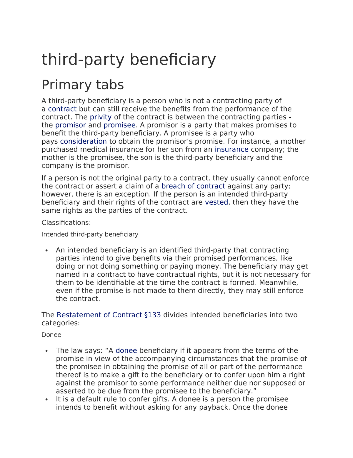 Thirdprofessional Ethics Third Party Beneficiary Primary Tabs A Third