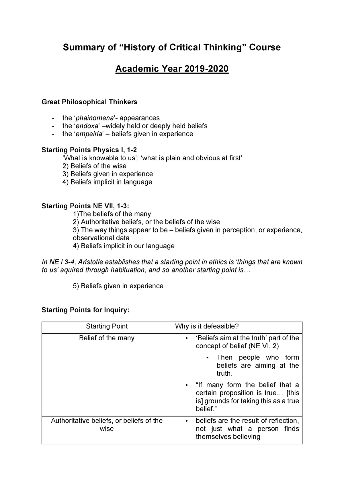 history of critical thinking pdf