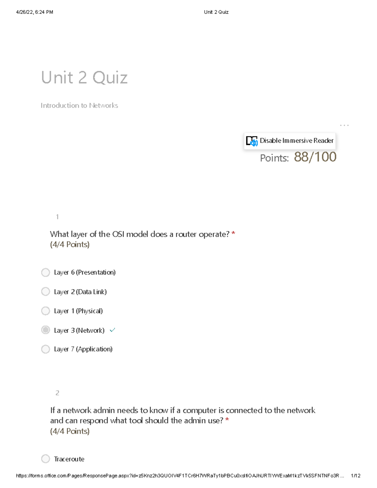 C172 Unit 2 Quiz Unit two questions to help determine your knowledge