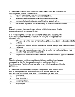 Cnjne Adult IV Course Pre Test 2021 (Blank Version) - Name: Hire Month ...