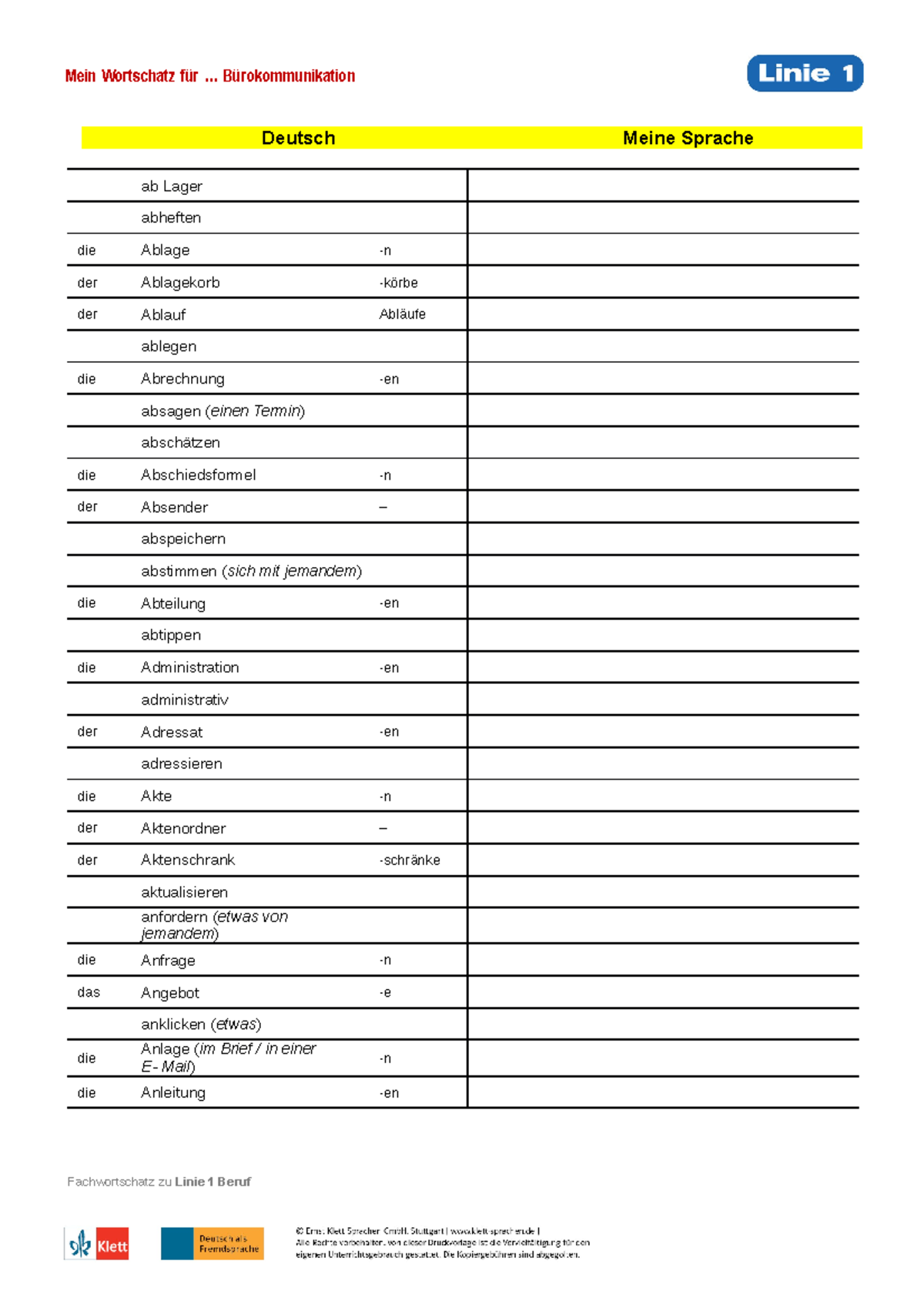 Mein Wortschatz Für , Deutscher Wortschatz — online lernen & erweitern