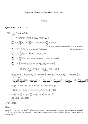 Practice Bayesian Network Questions - Bayesian Network Practice ...