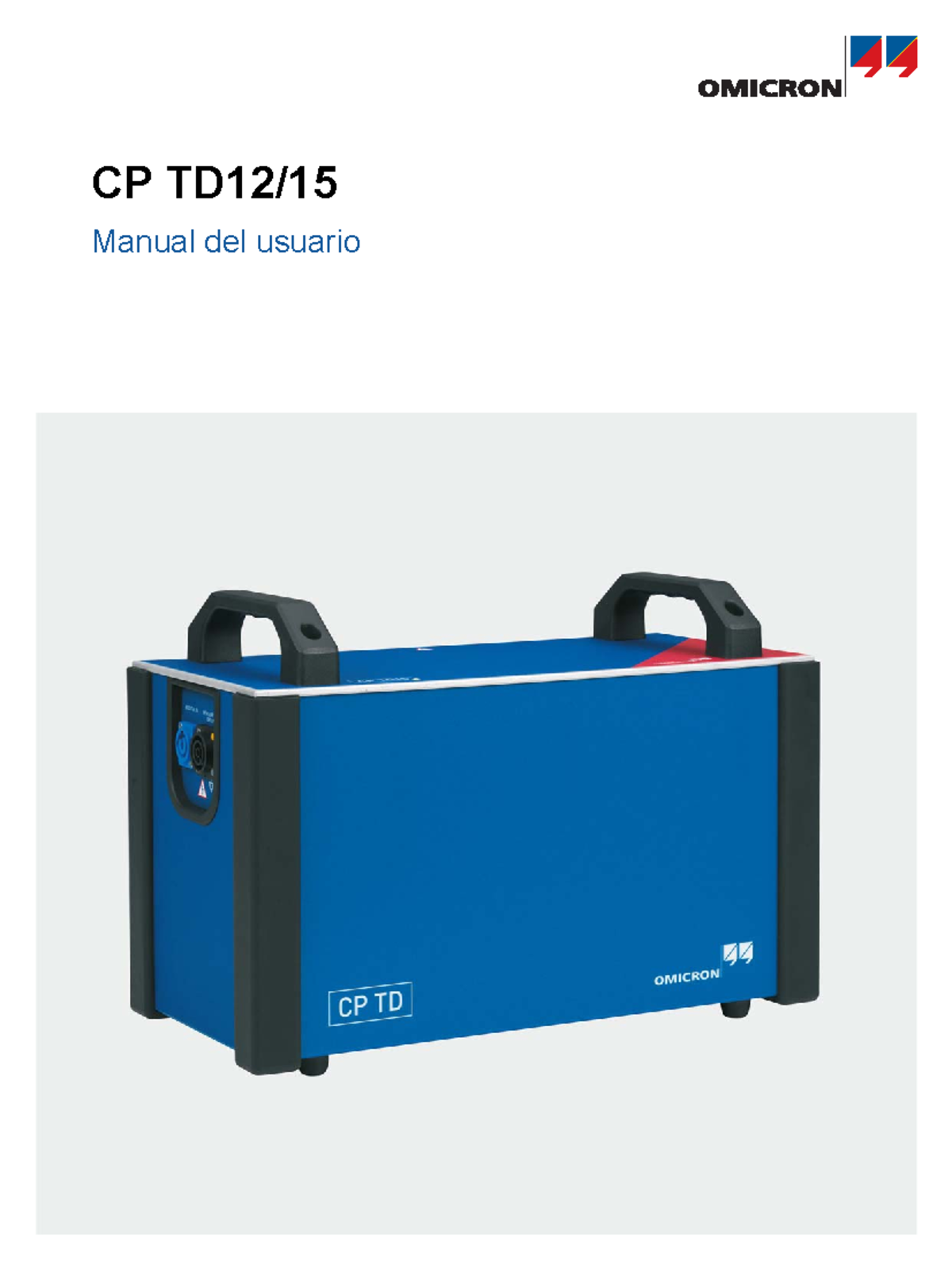 CP TD12 15 User Manual ESP - CP TD12/ Manual del usuario Manual del ...