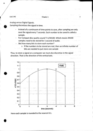 ELEC342 Course outline - ELEC 342 Discrete Time Signals and Systems ...