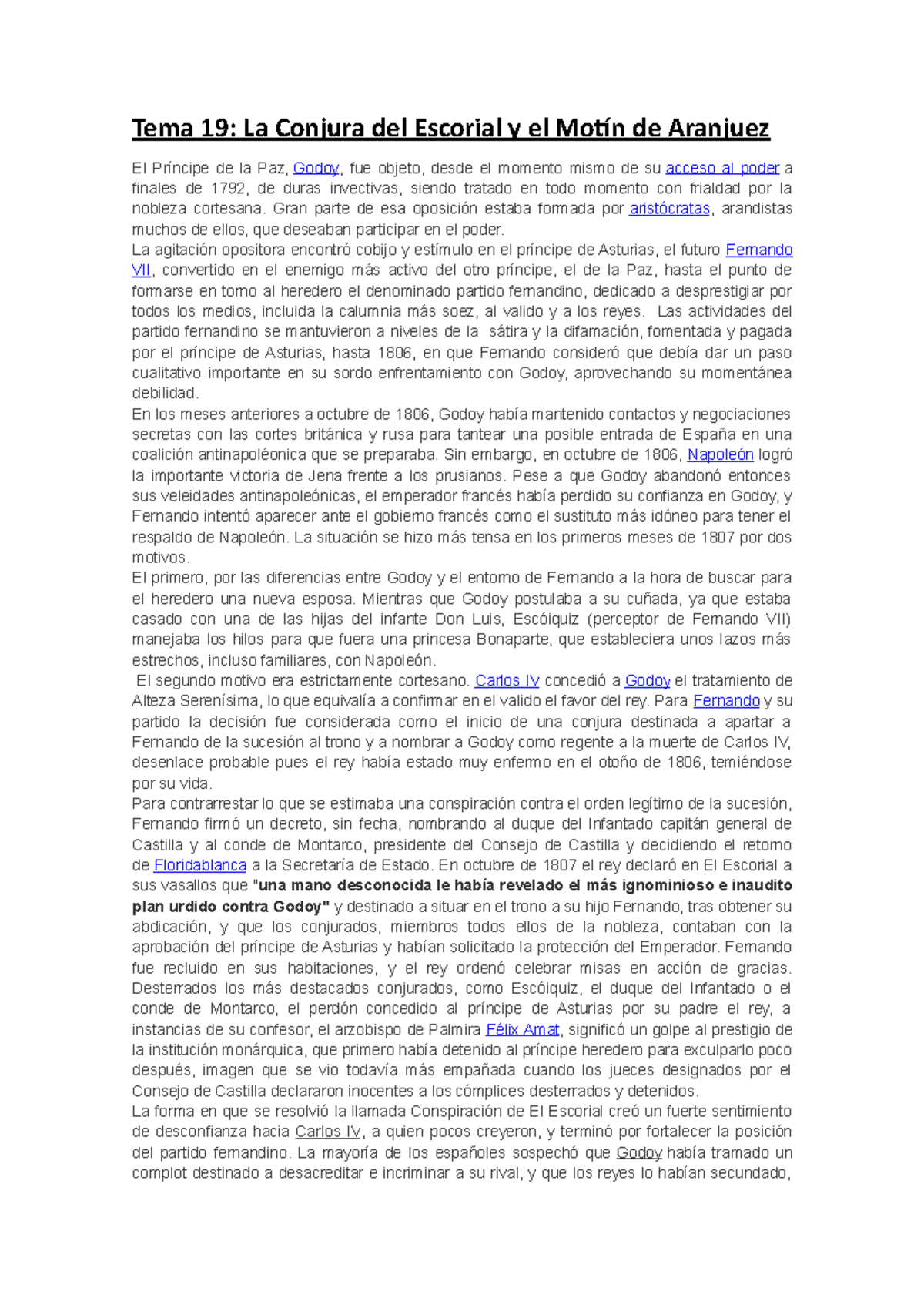 Tema 19 Apuntes de Historia por