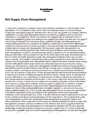Inventory Decisions in Dells Supply Chain - See discussions, stats, and ...