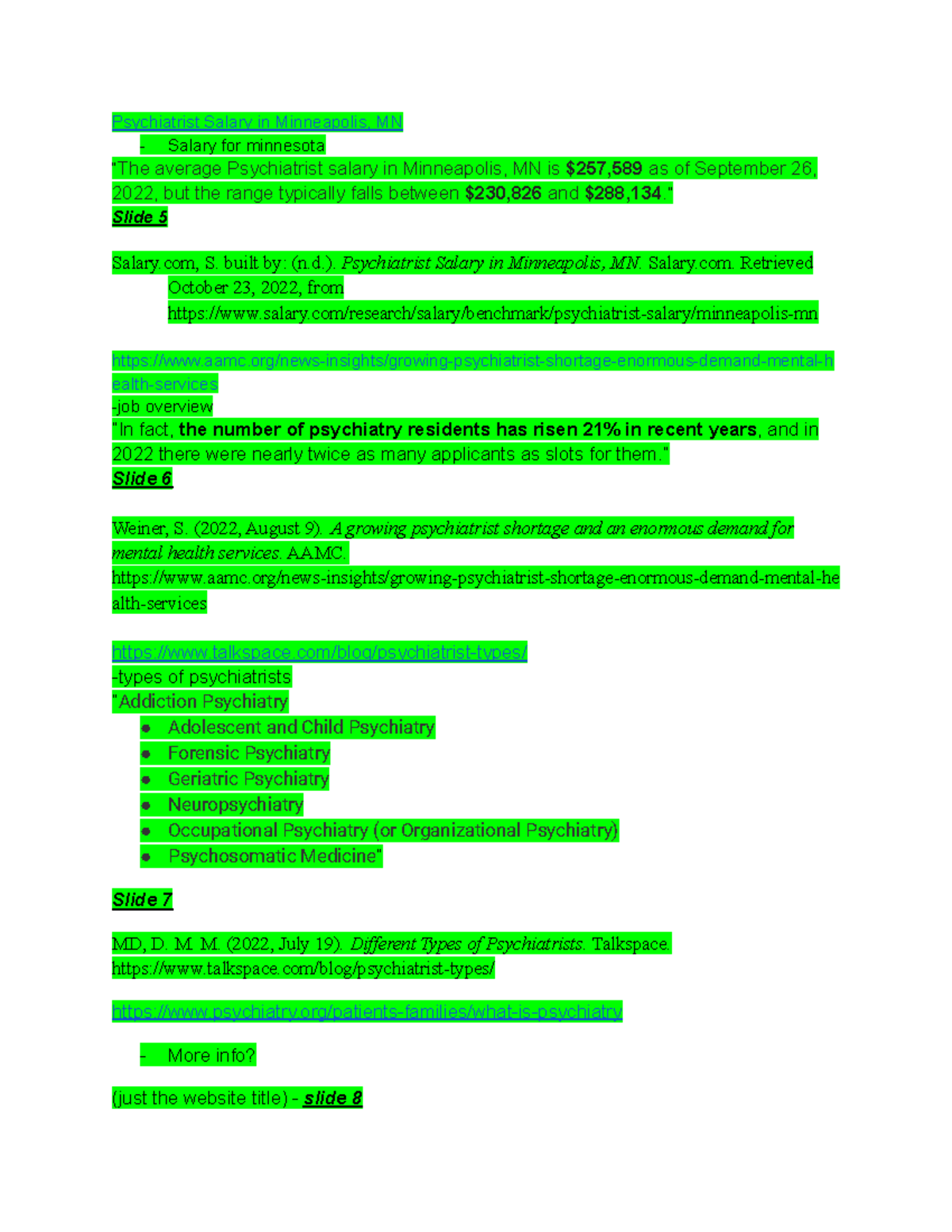 Sources Psychiatrist Salary in Minneapolis, MN Salary for minnesota