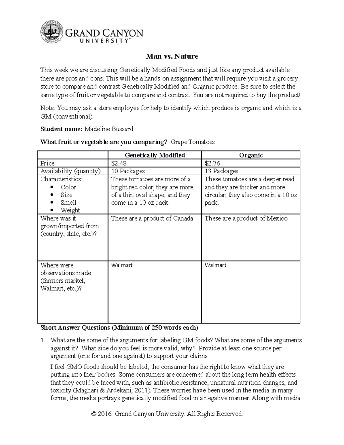 thesis statement argument against genetically modified foods