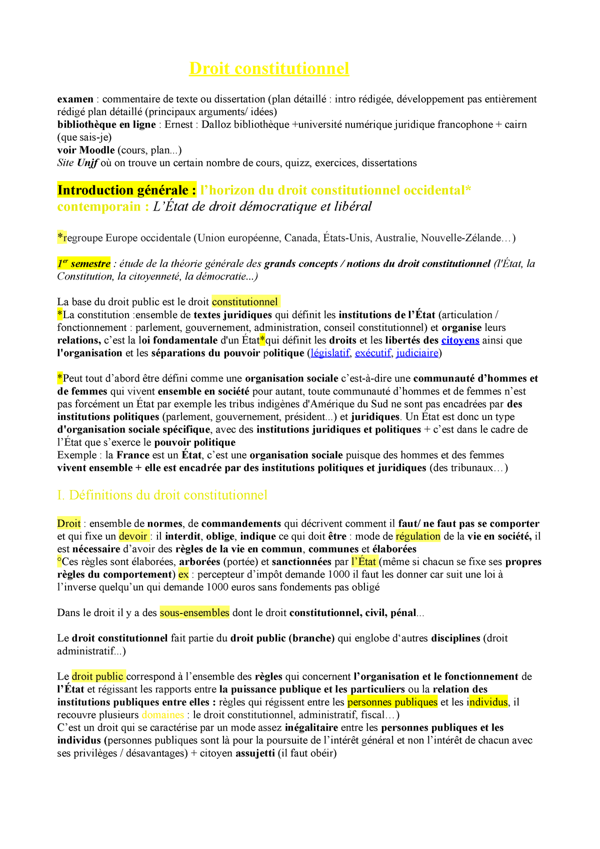 phrase d'accroche dissertation droit constitutionnel