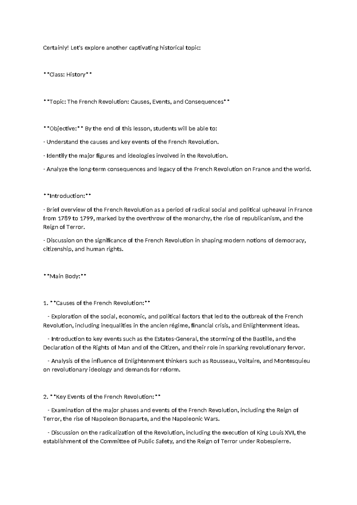 Class Notes 10 - Certainly! Let's explore another captivating ...