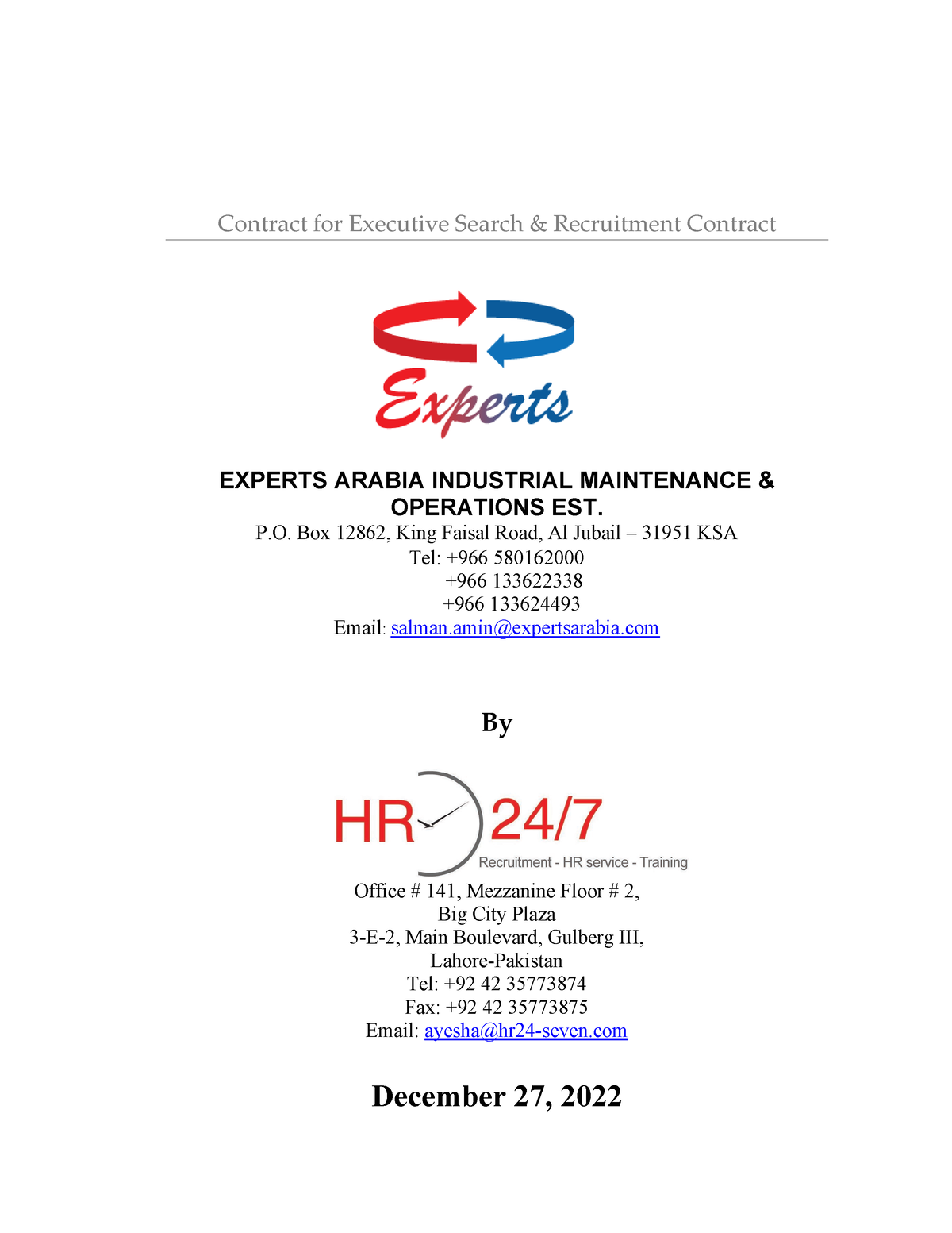 HR 24 7 Client Agreement 27122022 Contract For Executive Search   Thumb 1200 1553 