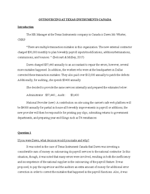 Case Study 2 -Ontario Power Generation - Case Study 2 Question 1 ...
