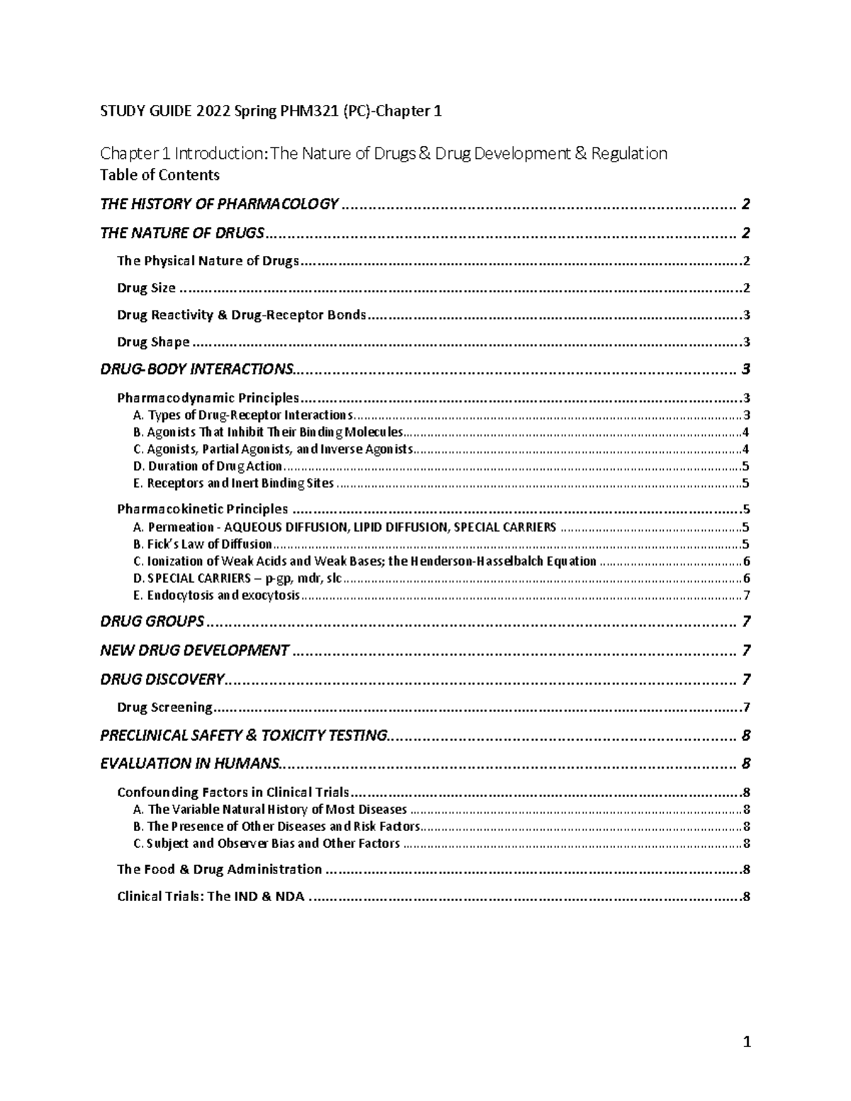 321-review-sheet-combined-chapter-1-introduction-the-nature-of-drugs