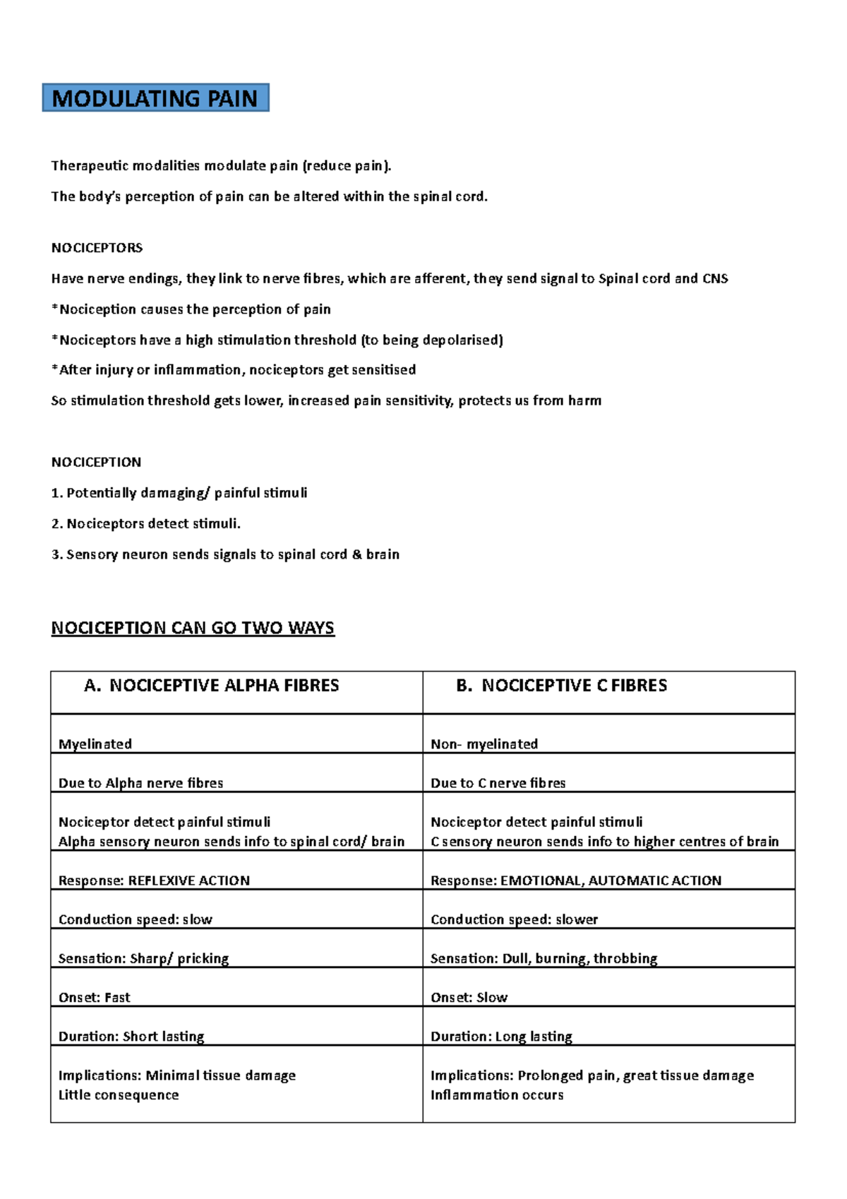 Electrotherapy (Pain Modulation) - MODULATING PAIN Therapeutic ...