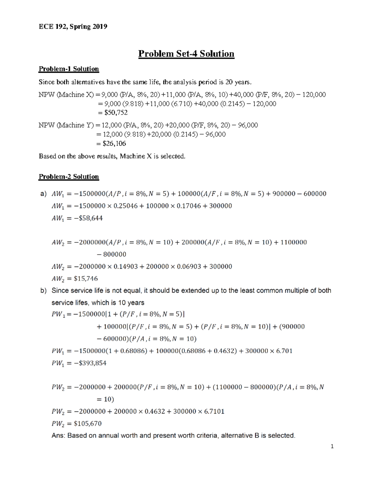 Problem Set 4 Solutions - ECE 192, Spring 2019 1 Problem Set-4 Solution ...