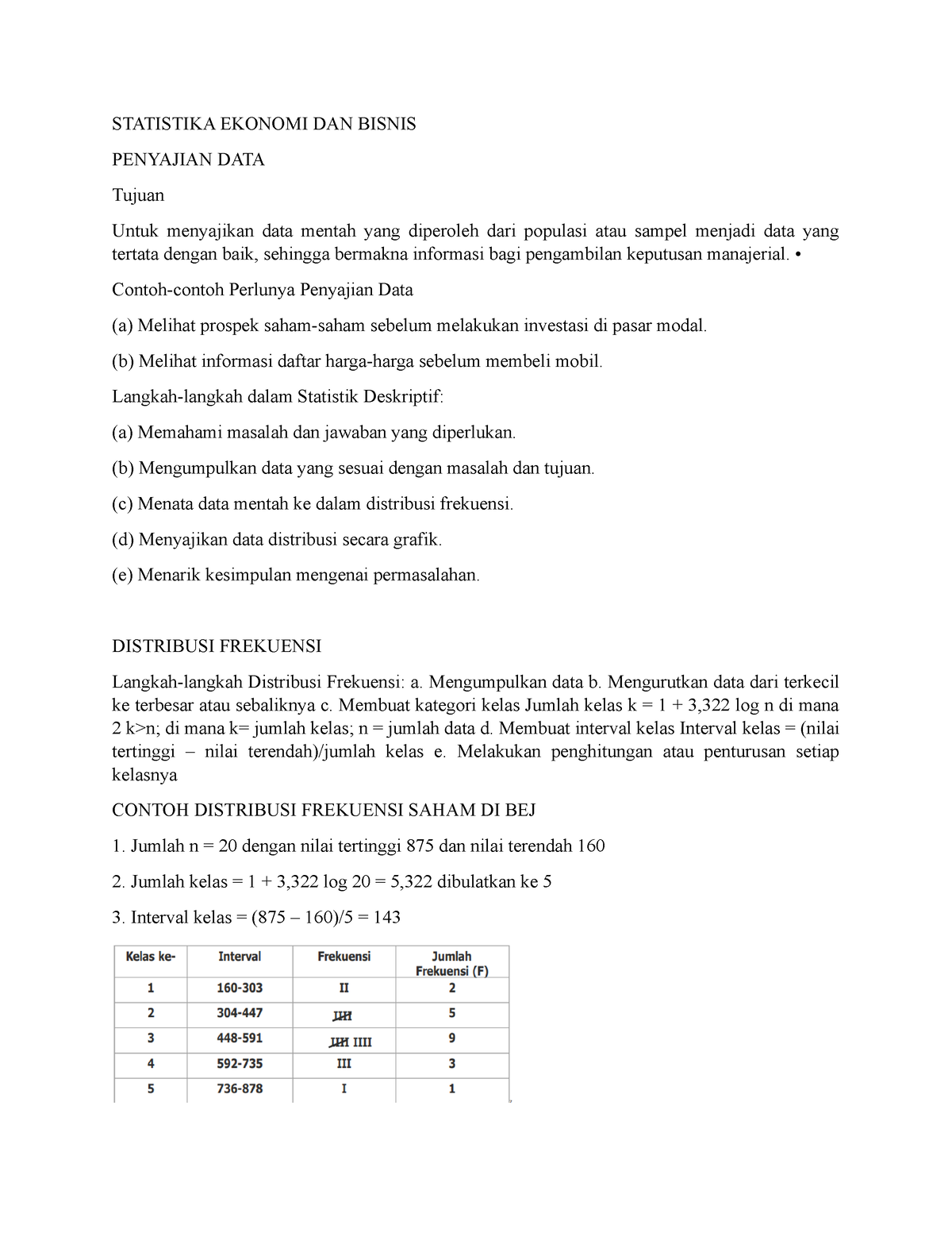 Statistika Ekonomi DAN Bisnis 1 - STATISTIKA EKONOMI DAN BISNIS ...