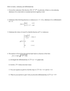 Math 2413 final practice - Name: ________________________ Class ...