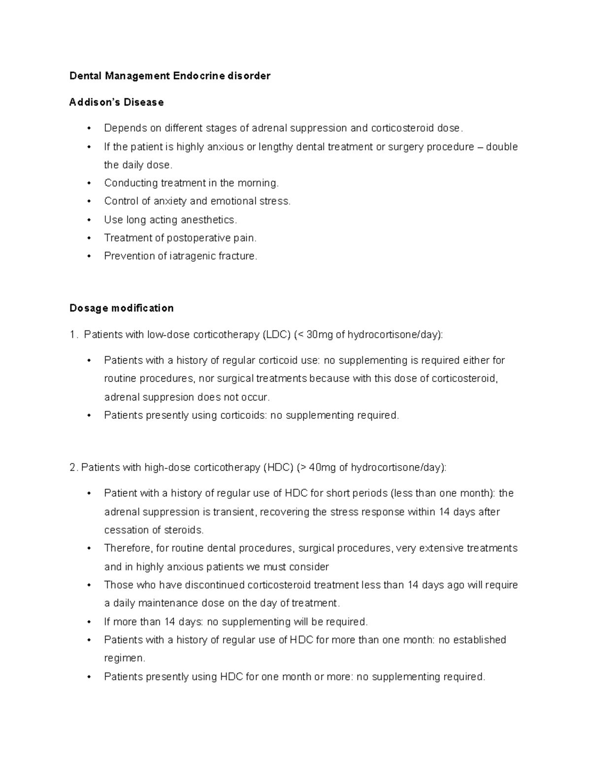 Dental Management Addison and Cushing Syndrome - Dental Management ...