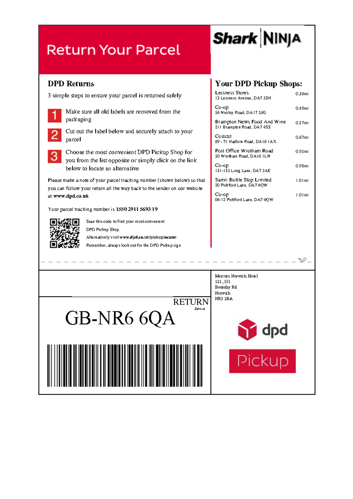 Return Label 25 - DPD Returns 3 simple steps to ensure your parcel is ...