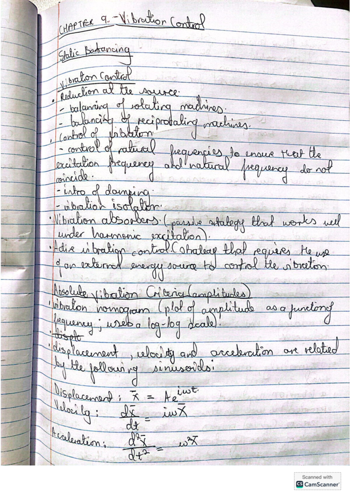 Mvr320ch9notes - MVR320CH9 notes - CHAPTER Control Static Batrancing ...