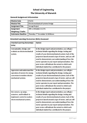 ES2C6 Group Project Briefing Sheet 2023-24
