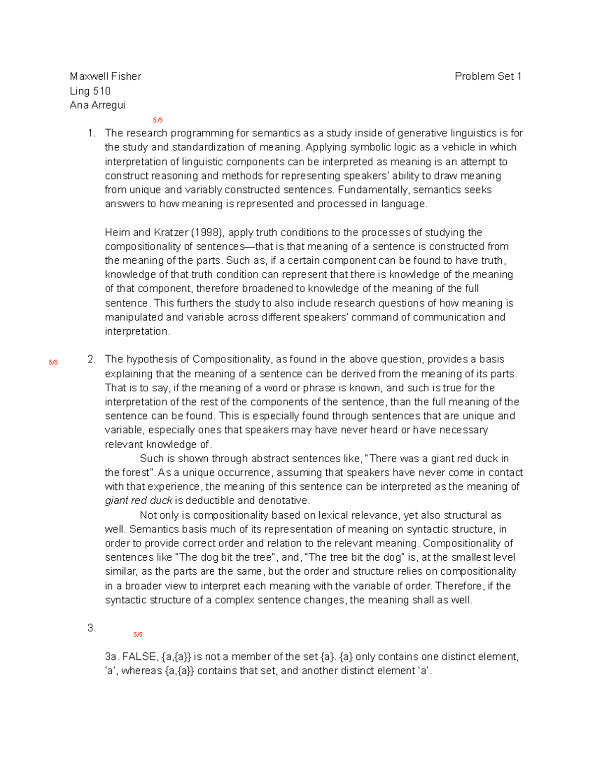 510 Problem Set 1 Fisher - Maxwell Fisher Problem Set 1 Ling 510 Ana ...