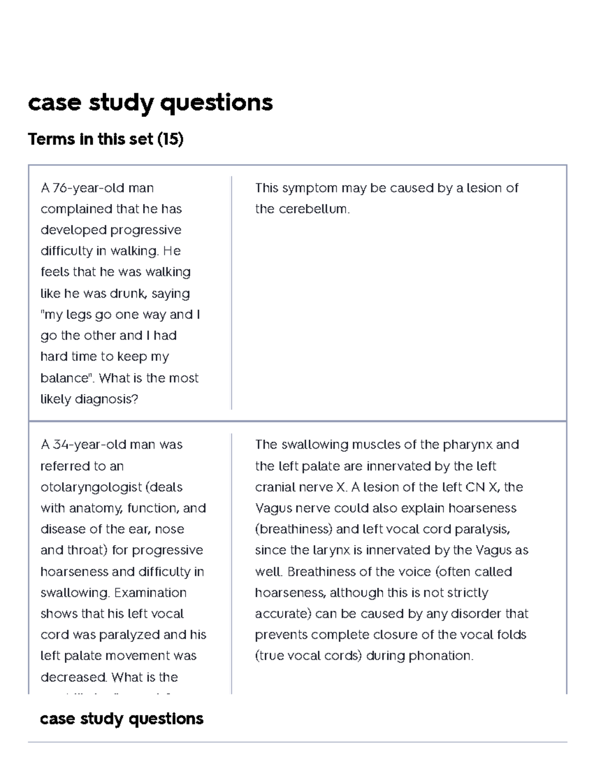 the killer headache case study answers quizlet