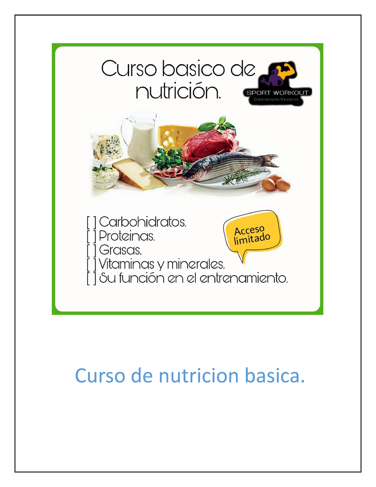 Nutrición Básica Curso De Nutricion Basica Temario 1 Diferencia Entre Alimentación Y 7953
