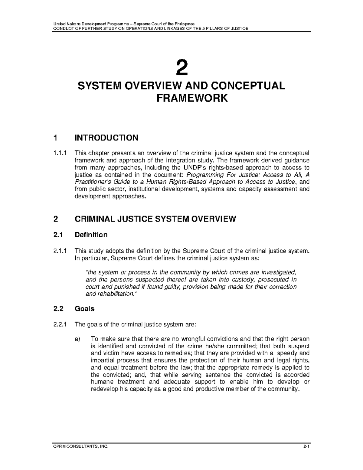 2 System Overview and Conceptual Framework OK SC - CONDUCT OF FURTHER ...