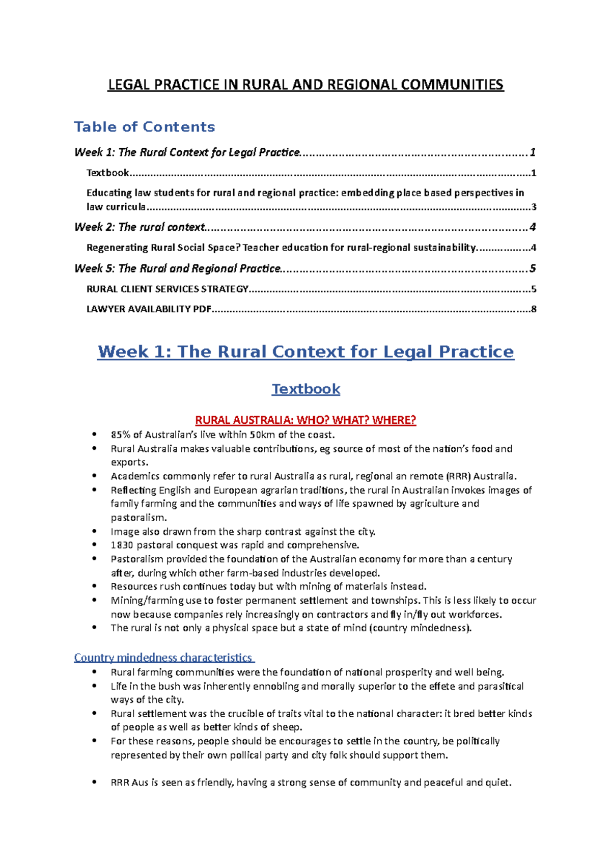 Legal practice in rural and regional communities - LEGAL PRACTICE IN ...