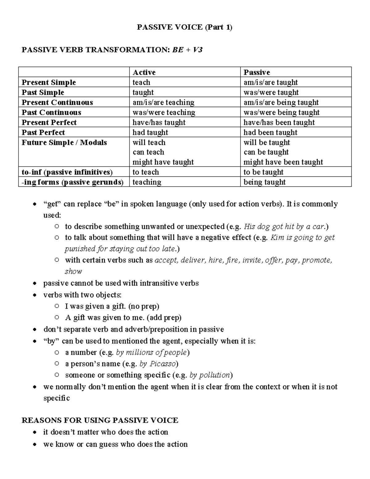 Inbound 1791775973456215168 - PASSIVE VOICE (Part 1) PASSIVE VERB ...