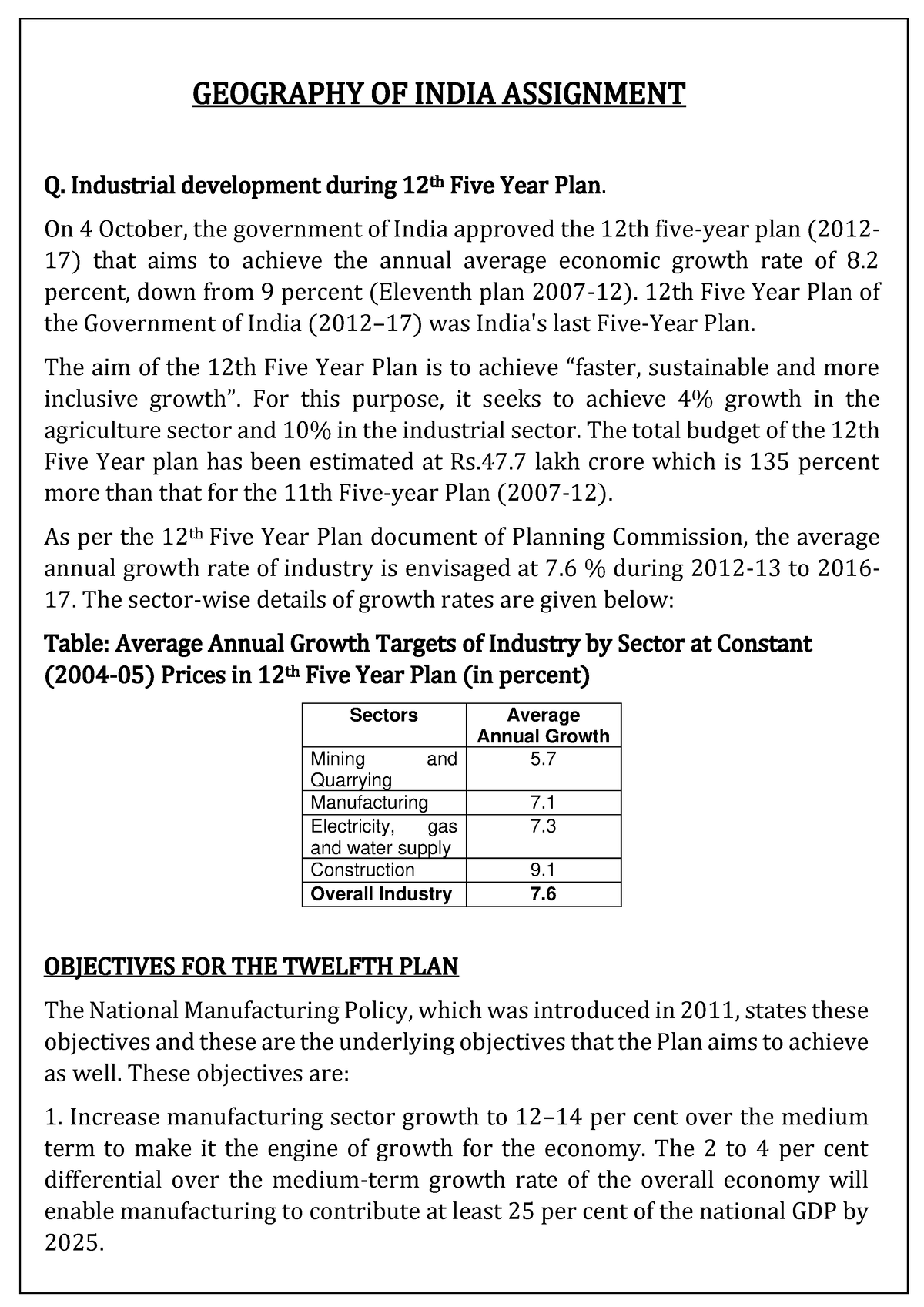 industrial-development-during-12th-five-year-plan-geography-of-india