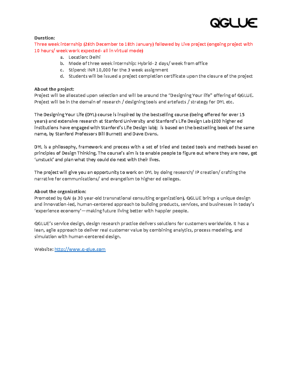 Ashoka Winter Interns Nov 2022 Duration Three week internship