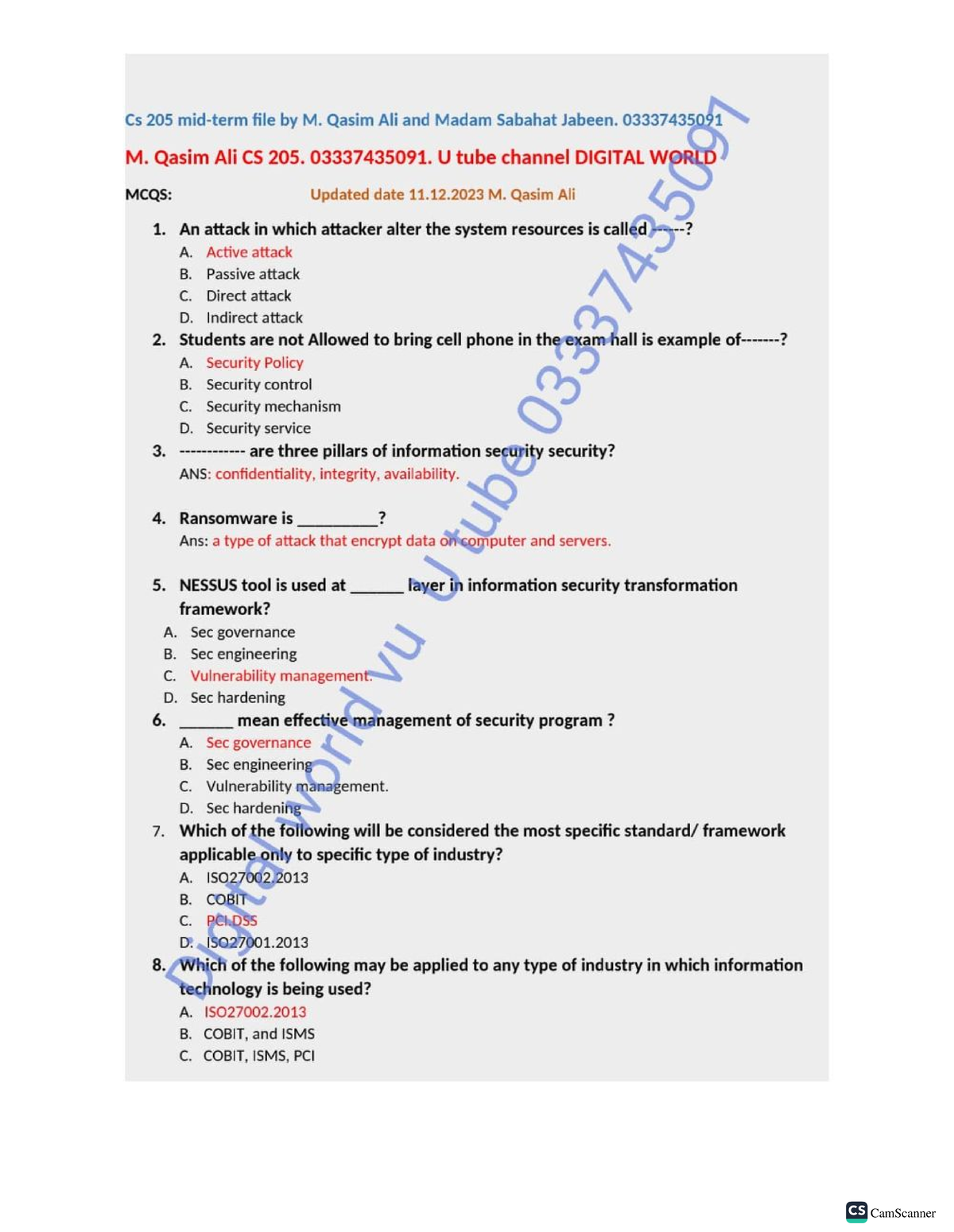 CS205 Updated Mid M. Qasim - Design And Analysis Of Algorithm - Studocu