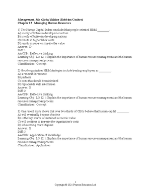 Chapter 11 - Test Bank - Management, 14e (Robbins/Coulter) Chapter 11 ...