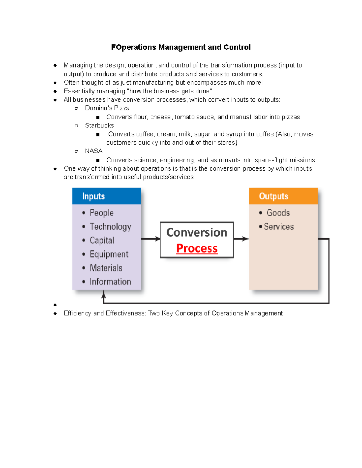 FME Review - FOperations Management and Control Managing the design ...