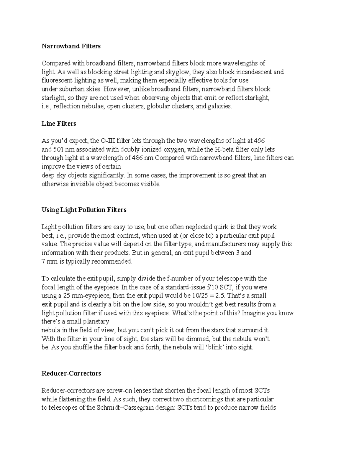 Narrowband Filters - Narrowband Filters Compared with broadband filters ...